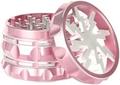 2.5" Hand Crank Aluminium Grinder With Clear Top, Black And Purple, Best Gift -Peugeot Shop 41bmg23gIL. AC