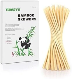[200 PCS] 6 Inch Bamboo Skewers, Premium Wooden Skewers Without Splinters, Skewers For Grilling, BBQ, Appetizer, Fruit Kabobs, Chocolate Fountain, Cocktail Toothpicks, And Food Skewer Sticks. -Peugeot Shop 41bnQq8PixL. AC