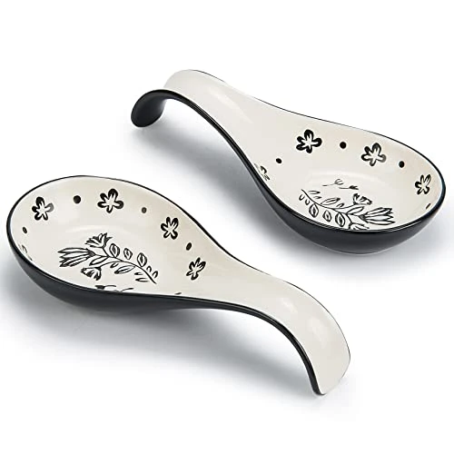 Spoon Rest Spoon Holder For Stove Top Ceramic Spoon Holder Porcelain Spoon Rest For Kitchen Counter 1 Spoon Rest Spoon Holder For Stove Top Ceramic Spoon Holder Porcelain Spoon Rest For Kitchen Counter