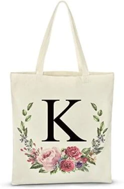 Personalized Floral Initial Tote Bag For Women Canvas Tote Bags Reusable Grocery Bags Shopping Bags 24 Personalized Floral Initial Tote Bag For Women Canvas Tote Bags Reusable Grocery Bags Shopping Bags -Peugeot Shop 41btZx dfL. AC
