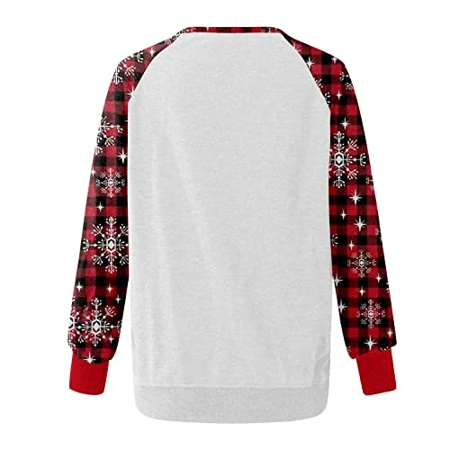 Crewneck Sweatshirts For Women Fall Plus Size Sweatshirts Long Sleeve Christmas Print Fashion Pullover Top Fall Clothes 3 Crewneck Sweatshirts For Women Fall Plus Size Sweatshirts Long Sleeve Christmas Print Fashion Pullover Top Fall Clothes - Image 3