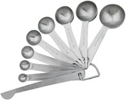 Measuring Cups And Measuring Spoons Set, Stainless Steel Measuring Cups And Spoons, 18/8 Steel Heavy Duty 8 Measuring Cups, 9 Measuring Spoons, Baking Measure Cups Spoons -Peugeot Shop 41c4oZ6w4S. AC