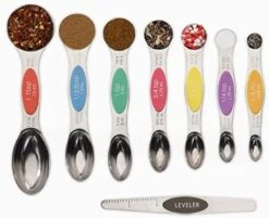 Magnetic Metal Measuring Spoons Set Stainless Steel Etched Stackable Teaspoons Tablespoons Dual Sided Measure Spoon Set Of 8 For Measuring Dry And Liquid Ingredients (Black) 15 Magnetic Metal Measuring Spoons Set Stainless Steel Etched Stackable Teaspoons Tablespoons Dual Sided Measure Spoon Set Of 8 For Measuring Dry And Liquid Ingredients (Black) -Peugeot Shop 41c4p1jdihL. AC