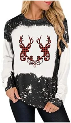Crewneck Sweatshirts For Women Cute Loose Tops Sweatshirts Long Sleeve Plus Size Christmas Print Pullover Top Streetwear -Peugeot Shop 41c61n1ztL. AC