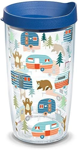 Tervis Made In USA Double Walled Trailer Bears Insulated Tumbler Cup Keeps Drinks Cold & Hot, 16oz, Clear 5 Tervis Made In USA Double Walled Trailer Bears Insulated Tumbler Cup Keeps Drinks Cold & Hot, 16oz, Clear - Image 5