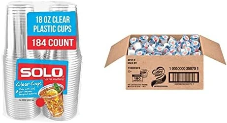 Solo Cup Company Clear Recycled Plastic Party Cups, 18 Oz, 184 Count 6 Solo Cup Company Clear Recycled Plastic Party Cups, 18 Oz, 184 Count - Image 6