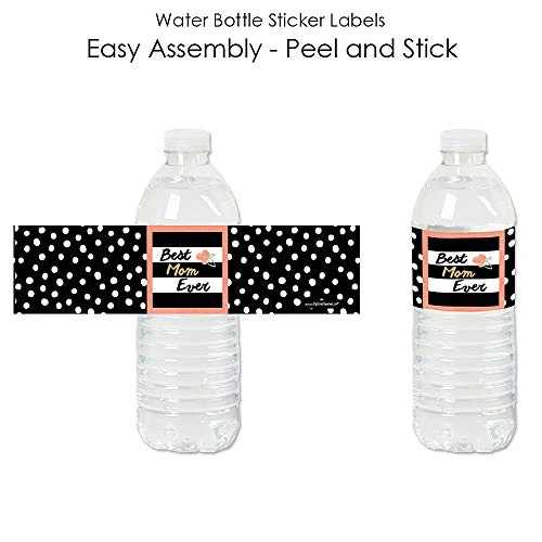 Mom Ever - Mother's Day Water Bottle Sticker Labels - Set Of 20 2 Mom Ever - Mother's Day Water Bottle Sticker Labels - Set Of 20 - Image 2
