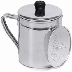 MUSA USA 0.9Qt Aluminum Grease Dispenser With Strainer And Lid, 0.7 Quart, Silver -Peugeot Shop 41cNyK4JA0L. AC