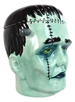 Ebros Gift Ceramic Ghastly Victor Frankenstein Skull Cookie Jar Decorative Figurine 8.25" Tall Ossuary Macabre Dead Graveyard Grinning Skulls Zombies Undead Halloween Kitchen Decor Accessory 9 Ebros Gift Ceramic Ghastly Victor Frankenstein Skull Cookie Jar Decorative Figurine 8.25" Tall Ossuary Macabre Dead Graveyard Grinning Skulls Zombies Undead Halloween Kitchen Decor Accessory -Peugeot Shop 41cgalUBy8L