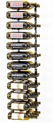 W Series Wine Rack 4 - Metal Wall Mounted Wine Rack - Modern, Label Forward Wine Storage - Space Saving Wine Rack With 12 Bottle Storage Capacity (Matte Black) 9 W Series Wine Rack 4 - Metal Wall Mounted Wine Rack - Modern, Label Forward Wine Storage - Space Saving Wine Rack With 12 Bottle Storage Capacity (Matte Black) - Image 9