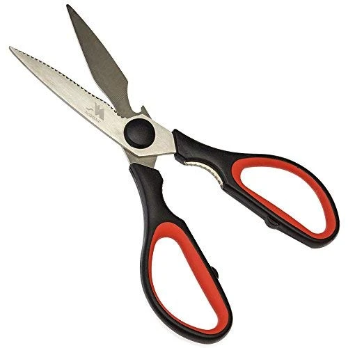 Heavy Duty Kitchen Shears -Take Apart Stainless Steel Blades, Comfort Rubber Grip Handles With Bottle Opener And Nutcracker - Multipurpose Scissors For Chicken, Meat Fish And Herbs - Acodine 2 Heavy Duty Kitchen Shears -Take Apart Stainless Steel Blades, Comfort Rubber Grip Handles With Bottle Opener And Nutcracker - Multipurpose Scissors For Chicken, Meat Fish And Herbs - Acodine - Image 2