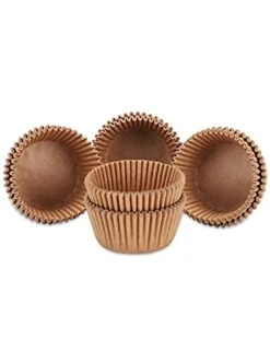 Fbera Jumbo Cupcake Liners Greaseproof Paper 200 Count - Food Grade Odorless Muffin Baking Cups Cupcake Wrappers For Wedding Birthday, Natural -Peugeot Shop 41cktSTeOuL