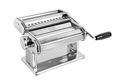 Marcato Arcato Atlas 180 Pasta, Made In Italy, Stainless Steel, 180-Millimeters Wide, Includes Machine With Cutter, Hand Crank, And Instructions