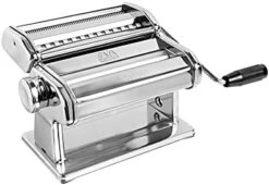 Marcato Arcato Atlas 180 Pasta, Made In Italy, Stainless Steel, 180-Millimeters Wide, Includes Machine With Cutter, Hand Crank, And Instructions -Peugeot Shop 41cluzPV0FS. AC