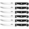 6-piece Steak Knife Set Serrated Stainless Steel Sharp Blade Flatware Steak Knives