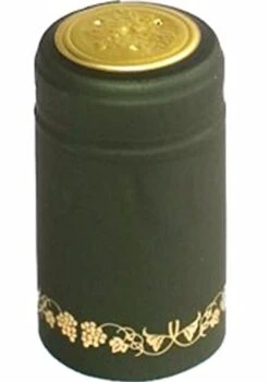 LD Carlson W0-GWQ5-IDYT Green Gold Grapes PVC Shrink Capsules, Greed/Gold