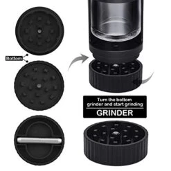 Light-Up Herb Grinder With Transparent Glass, LED Seal Storage Jars With 8x Magnifying Viewing , Herb Spice Storage Container Keep Herbs Dry And Fresh (pattern 5) -Peugeot Shop 41dAU7xyjnL 1