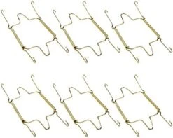 Faotup 6PCS Gold Metal Spring Plate Wall Hangers,Plate Hangers For The Wall 5 Inch,Dish Display Holder Wall,Dish Wall Hanger,Dish Hangers For Display,Suitable For 15-16 CM,5.39×8.87×0.51inches 14 Faotup 6PCS Gold Metal Spring Plate Wall Hangers,Plate Hangers For The Wall 5 Inch,Dish Display Holder Wall,Dish Wall Hanger,Dish Hangers For Display,Suitable For 15-16 CM,5.39×8.87×0.51inches -Peugeot Shop 41dCUei5oZL. AC
