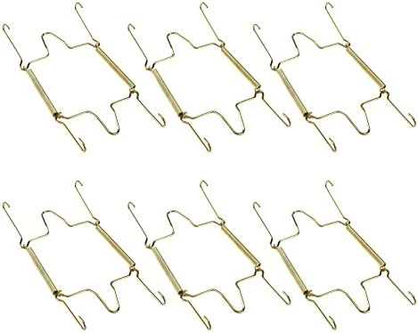 Faotup 6PCS Gold Metal Spring Plate Wall Hangers,Plate Hangers For The Wall 5 Inch,Dish Display Holder Wall,Dish Wall Hanger,Dish Hangers For Display,Suitable For 15-16 CM,5.39×8.87×0.51inches 7 Faotup 6PCS Gold Metal Spring Plate Wall Hangers,Plate Hangers For The Wall 5 Inch,Dish Display Holder Wall,Dish Wall Hanger,Dish Hangers For Display,Suitable For 15-16 CM,5.39×8.87×0.51inches - Image 7