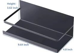 FEULAM Magnetic Spice Rack Organizer, Magnetic Shelf For Refrigerator, Magnetic Spice Rack For Refrigerator With 2 Hooks, Space Saving Magnetic Fridge Spice Rack Black 8 FEULAM Magnetic Spice Rack Organizer, Magnetic Shelf For Refrigerator, Magnetic Spice Rack For Refrigerator With 2 Hooks, Space Saving Magnetic Fridge Spice Rack Black -Peugeot Shop 41dGz6buHuS