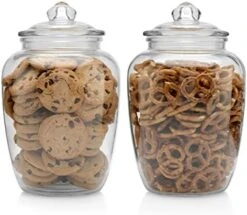 Glass Jars With Airtight Lid - Set Of 2 Large Apothecary Jar - 2 Pc Glass Jar Set – Canisters Sets For The Kitchen For Cookies, Flour, Sugar, Rice - Holds 75oz 9.5 X 5.5-inch 11 Glass Jars With Airtight Lid - Set Of 2 Large Apothecary Jar - 2 Pc Glass Jar Set – Canisters Sets For The Kitchen For Cookies, Flour, Sugar, Rice - Holds 75oz 9.5 X 5.5-inch -Peugeot Shop 41dM8PXDpRL. AC