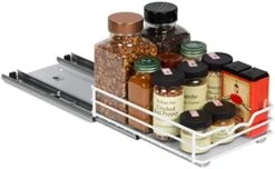 HOLDN’ STORAGE Spice Rack Organizer For Cabinet, Heavy Duty - Pull Out Spice Rack 5 Year Warranty- 6-1/2"Wx10-3/8 Dx8-7/8 H Requires A 6.9” Cabinet Opening -Peugeot Shop 41dVQ0SE2L. AC