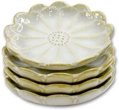 Ceramic Spoon Rest, TIGERMILLION Cooking Spoon Holder For Kitchen Counter/Stove Top/Dining Table House Warming Gift Dishwasher Safe (4pcs-Sunflower-White) -Peugeot Shop 41dWXnC3s2L. AC