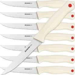 Steak Knife, Steak Knives Set Of 6 With Sheath, Astercook Dishwasher Safe High Carbon Stainless Steel Steak Knife With Cover, Black 15 Steak Knife, Steak Knives Set Of 6 With Sheath, Astercook Dishwasher Safe High Carbon Stainless Steel Steak Knife With Cover, Black -Peugeot Shop 41dZgj0dVCL. AC