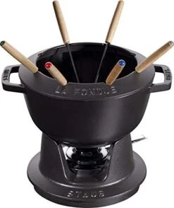 Staub Taub Speciality 40511-972 Fondue Set, Black, 7.9 Inches (20 Cm), Cast Enamel, Pot, Authentic Japanese Product 15 Staub Taub Speciality 40511-972 Fondue Set, Black, 7.9 Inches (20 Cm), Cast Enamel, Pot, Authentic Japanese Product -Peugeot Shop 41deDrMYO3L. AC