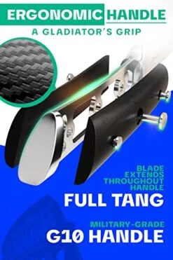 Carving Knife & Fork Set - Gladiator Series Elite - Forged German High-Carbon Steel - 4pc - 9" Carving Knife & Sheath - Hollow Ground - 8" Honing Rod - Matching Fork - NSF Certified -Peugeot Shop 41dfgP9ihZL