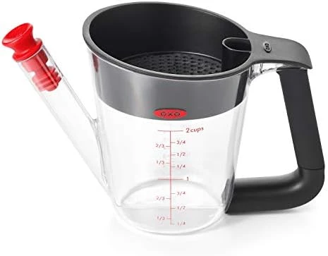 OXO Good Grips 11297600UK Fat Separator 1L, Plastic 4 OXO Good Grips 11297600UK Fat Separator 1L, Plastic - Image 4