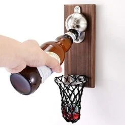 Magnetic Basketball Bottle Opener, Wooden Wall Mounted Opener With Cap Collector Catcher, Ideal Gift For Basketball And Beer Lovers, Use As Kitchen-Yard-Bar Decoration 13 Magnetic Basketball Bottle Opener, Wooden Wall Mounted Opener With Cap Collector Catcher, Ideal Gift For Basketball And Beer Lovers, Use As Kitchen-Yard-Bar Decoration -Peugeot Shop 41drfefS9IL. AC