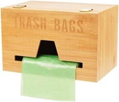 Trash Bag Dispenser For Plastic Bags, Garbage Bag Organizer Roll Holder Under Sink, Bamboo Wall Mounted Trash Bag Organizer For Cabinet Kitchen Countertop - Large -Peugeot Shop 41dwRCFTDAL. AC