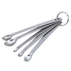 5 Pcs/Set Stainless Steel Measuring Spoons Spoon Cup Baking Utensils Mini Coffee Spoons Kitchen Baking Tools Set -Peugeot Shop 41dyecUcenL