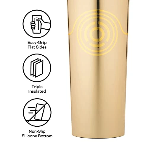 Corkcicle Canteen 16 Oz Triple Insulated Stainless Steel Bottle, Star Wars C3P0 2 Corkcicle Canteen 16 Oz Triple Insulated Stainless Steel Bottle, Star Wars C3P0 - Image 2