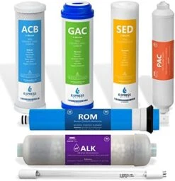 Xpress Water – 1 Year Reverse Osmosis System Filter Set – 11 Filters With 100 GPD RO Membrane, Carbon GAC ACB PAC, Sediment SED, Alkaline, And UV Filters – 10 Inch Size Replacement Water Filters 16 Xpress Water – 1 Year Reverse Osmosis System Filter Set – 11 Filters With 100 GPD RO Membrane, Carbon GAC ACB PAC, Sediment SED, Alkaline, And UV Filters – 10 Inch Size Replacement Water Filters -Peugeot Shop 41e7Nf76RIL. AC