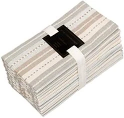 Salsa Stripe Cloth Napkins - 12 Pack - Luncheon Brunch Dinner Table Napkins - 100% Cotton Everyday Harvest Autumn Fall Orange Holiday - Reusable Washable Oversized - 20x20- Red Rust Multi -Peugeot Shop 41e9mQGR7vL. AC