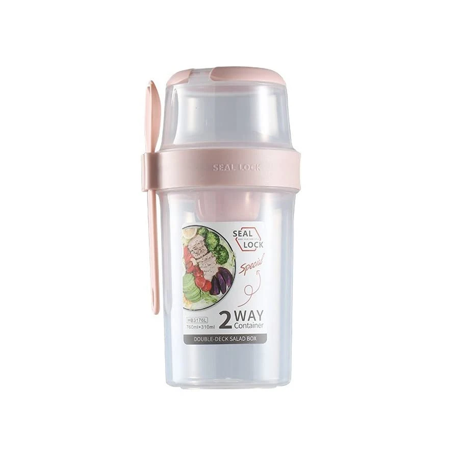 Salad Meal Shaker Cup Fresh Salad Cup To Go,Portable Fruit And Vegetable Salad Cups Container With Fork & Salad Dressing Holder (L) 1 Salad Meal Shaker Cup Fresh Salad Cup To Go,Portable Fruit And Vegetable Salad Cups Container With Fork & Salad Dressing Holder (L)