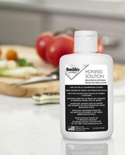 Smith's 50264 Adjustable Manual Knife Sharpener Grey/Yellow & HON1-4oz Honing Solution, White 12 Smith's 50264 Adjustable Manual Knife Sharpener Grey/Yellow & HON1-4oz Honing Solution, White -Peugeot Shop 41eDG6741lL