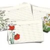 60 Pack 3x5 Double Sided Recipe Cards White | Flowers Daisies Poppy Garden Greenery | Simple Classic Clean Design (3 X 5 White 60 Pack)