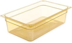 3086213 StorPlus High-Heat Third-Size Food Pan, 5.7 Qt. Capacity, 12-3/4 X 7 X 6", Amber (Case Of 6) -Peugeot Shop 41eG8rtjT2L