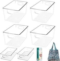 2 Pack Round Plastic Rotating Turntable Organizers -Clear Lazy Susan Organizer Container Bins For Cabinet, Pantry, Fridge, Countertop, Kitchen, Vanity - Spinning Organizer For Spices, Condiments -Peugeot Shop 41eGON1CPYL. AC