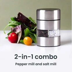 Lde Thompson Stainless Steel Pepper & Salt Mill, Dual Grinder 2-in-l -Peugeot Shop 41eHhOz7ESL