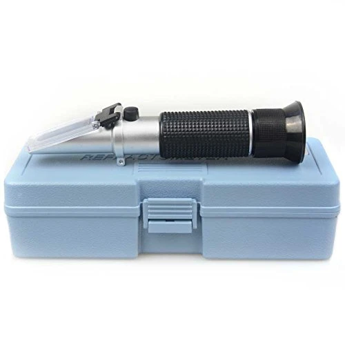 Brix Refractometer For Beer Brewing,Wine Making, Sugar Content Mearsuring,Dual Scale - Specific Gravity 1.000-1.130 And Brix 0-32%,with ATC Function,Beer Wort Refractometer 1 Brix Refractometer For Beer Brewing,Wine Making, Sugar Content Mearsuring,Dual Scale - Specific Gravity 1.000-1.130 And Brix 0-32%,with ATC Function,Beer Wort Refractometer