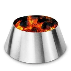 BBQ Whirlpool For Weber 22 Inch Kettle And Smokey Mountain 22, Charcoal Briquet Holders For Big Green Egg, Kamado Joe, Stainless Steel BBQ Kettle Grill Accessories
