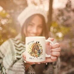 Funny Best Gifts For Kids Girls Women Horse Lovers -Just A Girl Who Loves Horses 11 Oz White Coffee Mug - Christmas Thanksgiving Birthday Anniversary Present