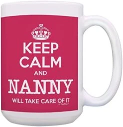Nanny Mother's Day Gift Keep Calm Nanny Will Take Care Of It Gift Coffee Mug Tea Cup Paisley -Peugeot Shop 41eP1fl naL. AC