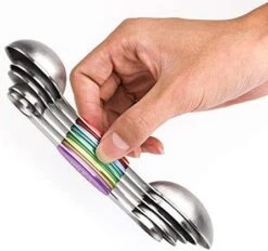 Magnetic Measuring Spoons Set Dual Sided Stainless Steel Set Of 7 Stackable Magnetic Teaspoon Tablespoon For Measuring Dry And Liquid Ingredients (Color) 6 Magnetic Measuring Spoons Set Dual Sided Stainless Steel Set Of 7 Stackable Magnetic Teaspoon Tablespoon For Measuring Dry And Liquid Ingredients (Color) -Peugeot Shop 41eTrWevL. AC