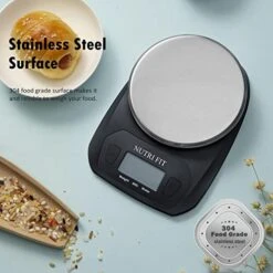 Digital Food Scale Small Kitchen Scales Weight In Grams And OZ For Cooking Baking Weight Loss, Stainless Steel Tare & Backlit LCD Display, Black 9 Digital Food Scale Small Kitchen Scales Weight In Grams And OZ For Cooking Baking Weight Loss, Stainless Steel Tare & Backlit LCD Display, Black -Peugeot Shop 41eodi8jhUL