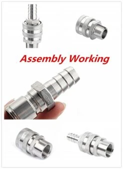 2pcs Brewing Stainless Steel 1/2" Barb Male Quick Disconnect Homebrew Fitting Connector Homebrewing -Peugeot Shop 41etsXA8h3L